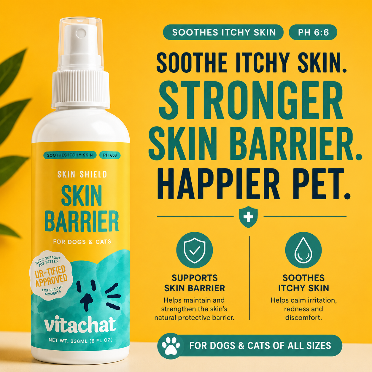 Vitachat Skin Barrier Spray Ph 6.6 Lick-Safe 100ml