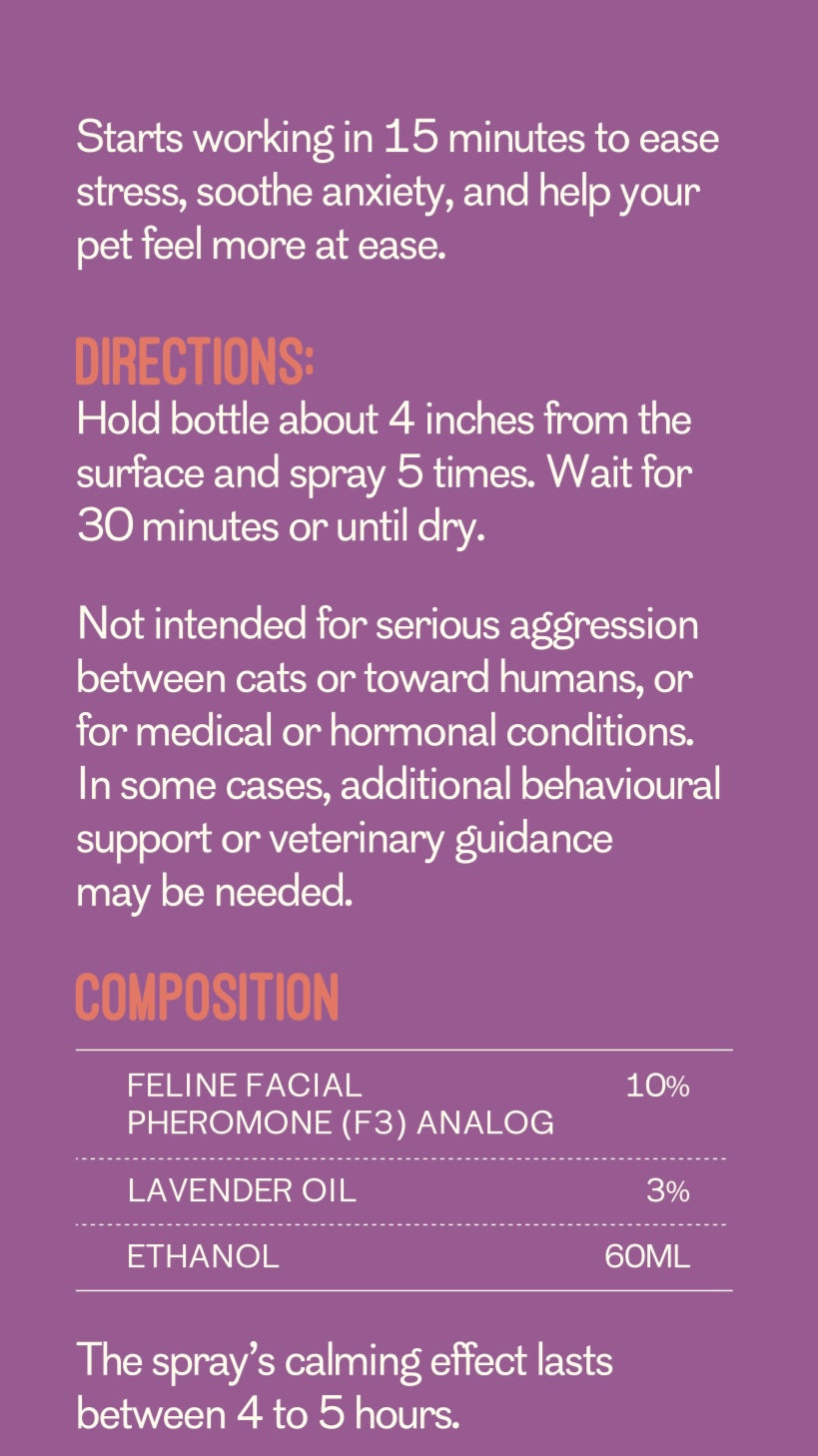 Vitachat Pheromone Calming Spray For Cats 100ml